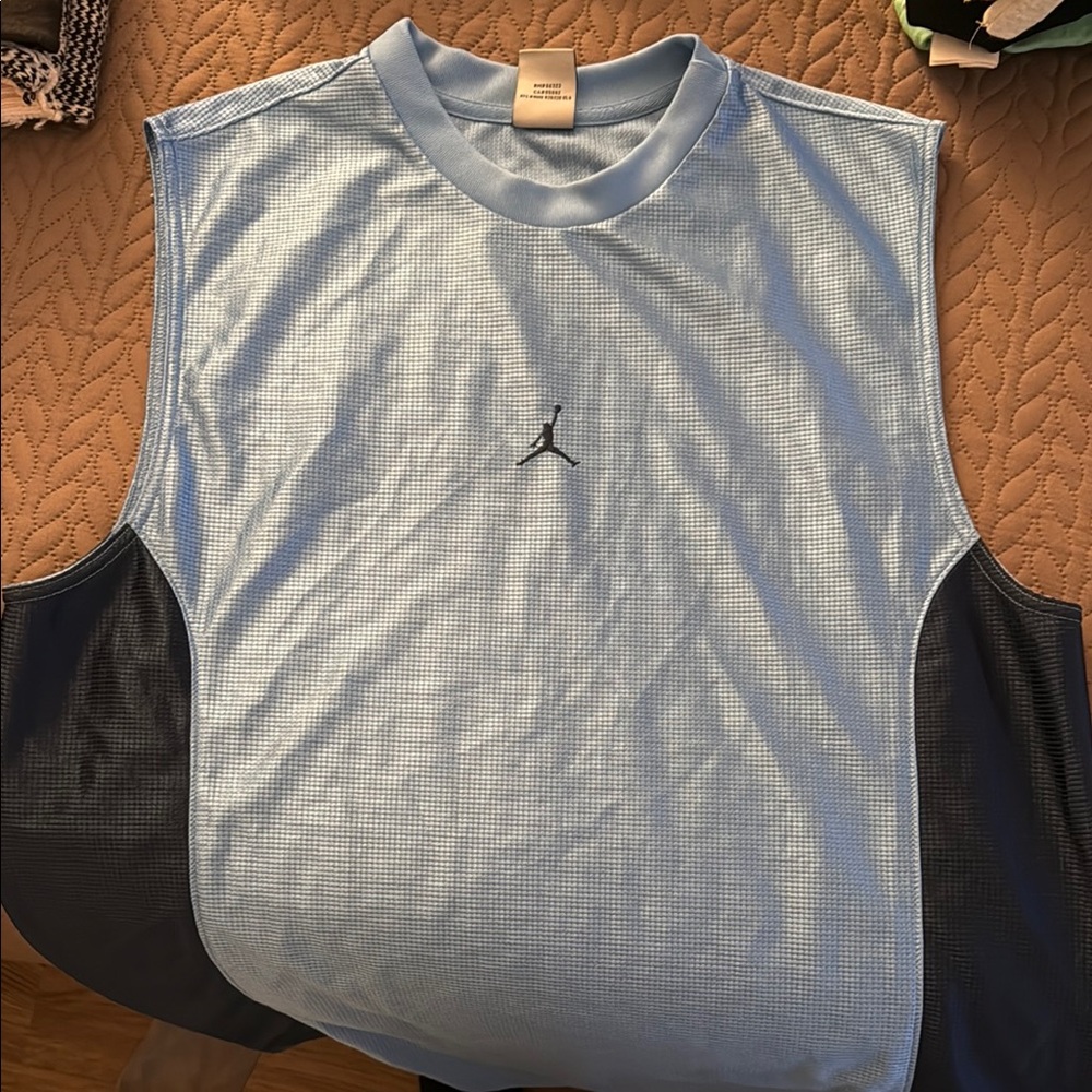 Jordan Light Blue and Black Sleeveless Top